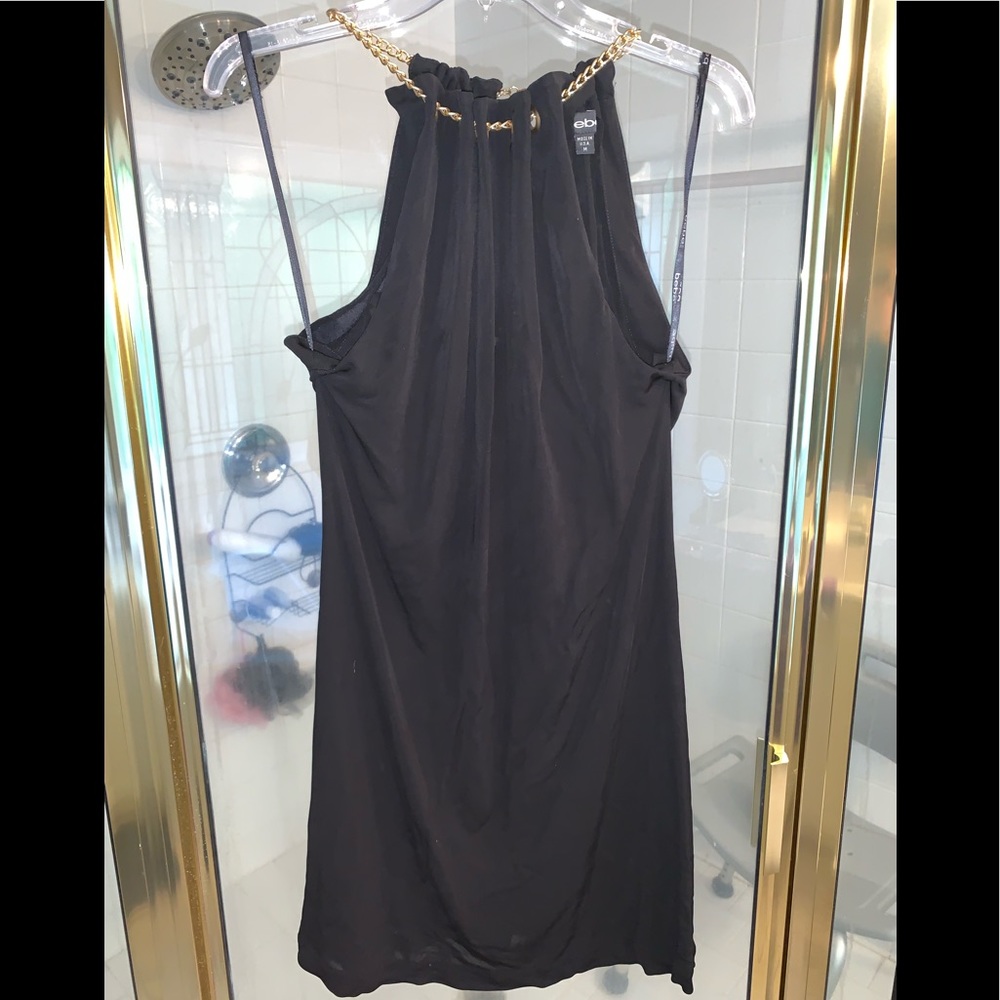 BEBE little black halter dress size medium!